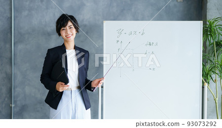 young female cram school teacher young female cram school teacher 93073292
