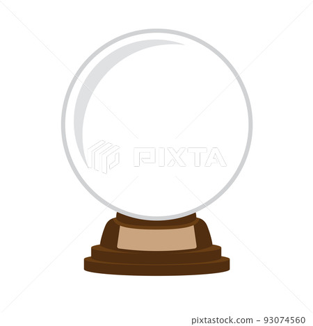 Crystal glass empty ball vector 93074560