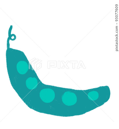 Green pea breakfast food set elements hand drawn doodle minimal style pastel color illustration Green pea breakfast food set elements hand drawn doodle minimal style pastel color illustration 93077609