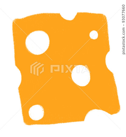 Cheese breakfast food set elements hand drawn doodle minimal style pastel color illustration Cheese breakfast food set elements hand drawn doodle minimal style pastel color illustration 93077660