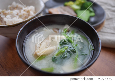 white miso soup 93078579