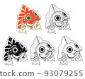 Hand drawn illustration of goldfish Nebuta 93079255