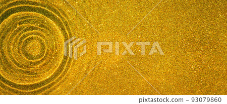 Golden sparkling backdrop with wave texture and water ripples, for premium advertising Golden sparkling backdrop with wave texture and water ripples, for premium advertising 93079860
