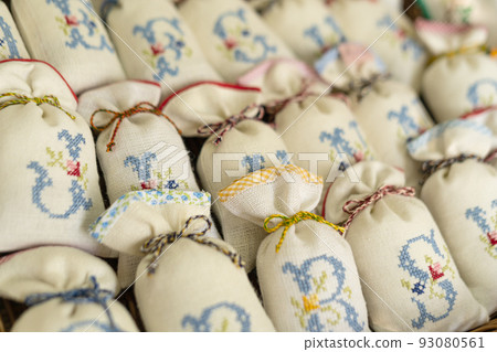Stall with Portuguese embroidery gifts Stall with Portuguese embroidery gifts 93080561