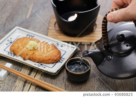 Evening drink with black tea Evening drink with black tea 93080823
