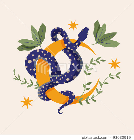 Snakes illustrations vector design Snakes illustrations vector design 93080919