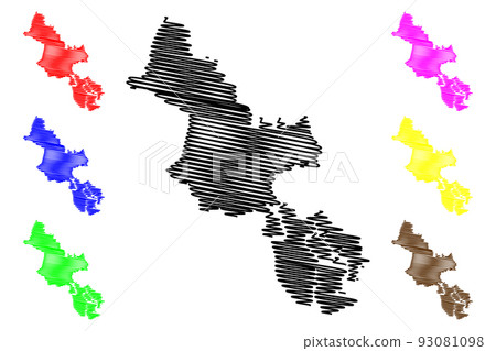 Ho Chi Minh City Province map vector Ho Chi Minh City Province map vector 93081098