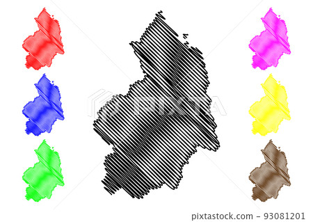 Northumberland map vector Northumberland map vector 93081201
