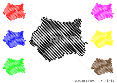 West Yorkshire map vector West Yorkshire map vector 93081215