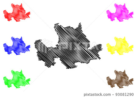 East Dunbartonshire map vector East Dunbartonshire map vector 93081290