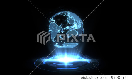 Hologram Light Show Scan Radar Earth Digital World Technology Futuristic Hud Screen Background Hologram Light Show Scan Radar Earth Digital World Technology Futuristic Hud Screen Background 93081551