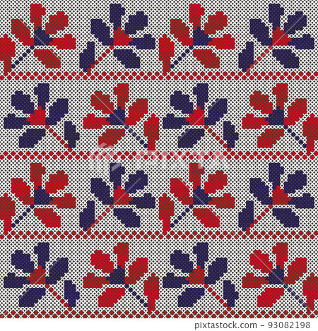 Cross stitch vector seamless vintage pattern Cross stitch vector seamless vintage pattern 93082198