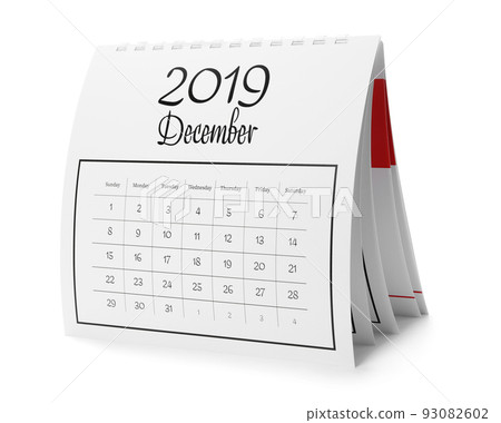 Paper calendar isolated on white. Planning concept Paper calendar isolated on white. Planning concept 93082602