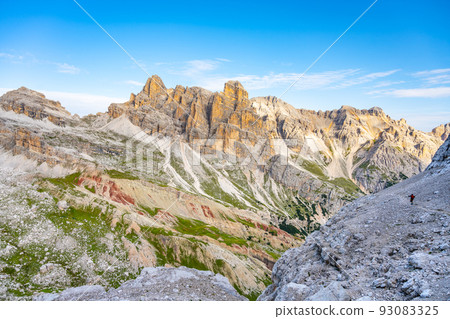 Panoramic view of Tavernanzes Valley in Dolomites 93083325