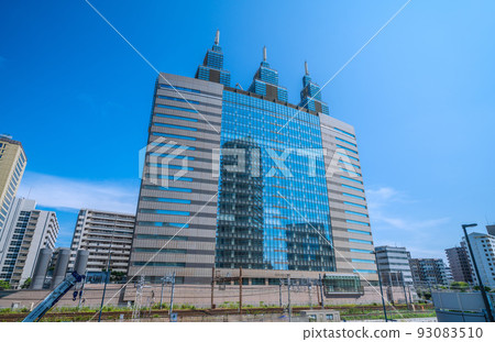 日本川崎市景觀,俯瞰川崎站前 NTT DoCoMo 川崎大廈 日本川崎市景觀,俯瞰川崎站前 NTT DoCoMo 川崎大廈 93083510
