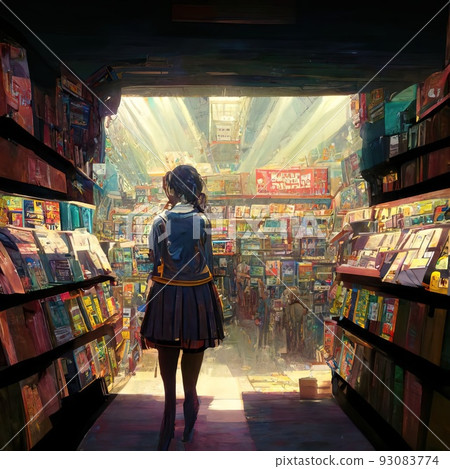 girl in the bookstore 93083774