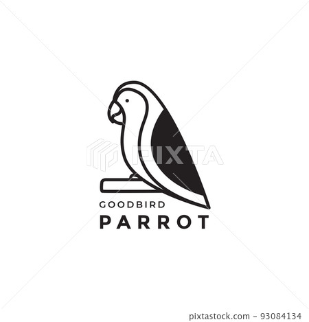 little parrot minimal logo design little parrot minimal logo design 93084134