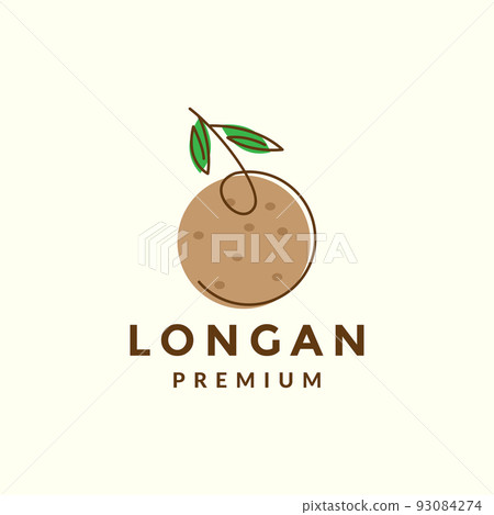 line art fruit longan logo design line art fruit longan logo design 93084274