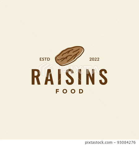 brown raisins food logo design 93084276