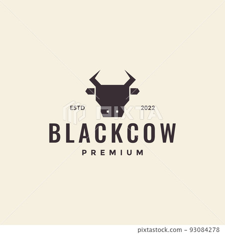head cow hipster polygon logo head cow hipster polygon logo 93084278