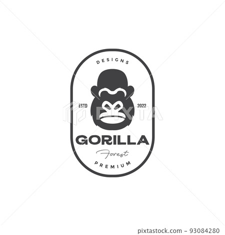 old gorilla head badge vintage logo design old gorilla head badge vintage logo design 93084280