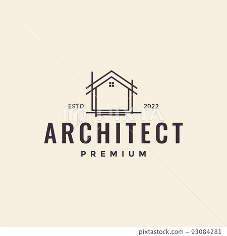 line structure construction architect home hipster logo line structure construction architect home hipster logo 93084281