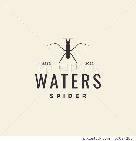 insect water spider hipster logo insect water spider hipster logo 93084296