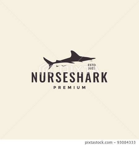 fish nurse shark vintage logo 93084333