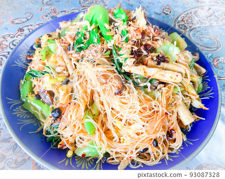 Stir-fried rice noodles in Taiwan Stir-fried rice noodles in Taiwan 93087328