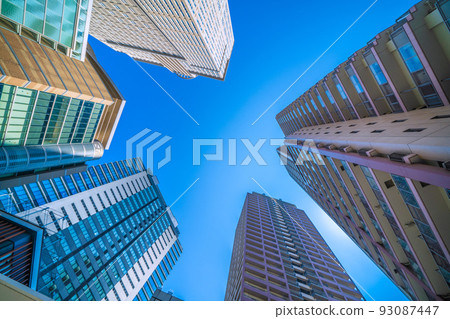 日本川崎市景觀 JR 川崎塔和川崎站前塔樓公寓景觀 93087447