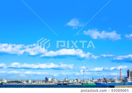 Harbor and sky 93089065