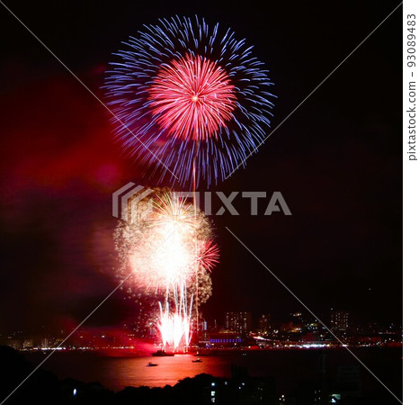 Kanmon Strait Firework Display Kanmon Strait Firework Display 93089483