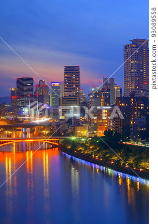 Urban waterside 93089558