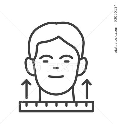 Dimensions and measurement of human face head Dimensions and measurement of human face head 93090154