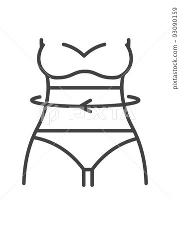 Dimensions of women waist, measurement for clothes Dimensions of women waist, measurement for clothes 93090159