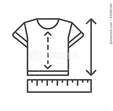Dimensions and size chart of clothes, measurements 93090166