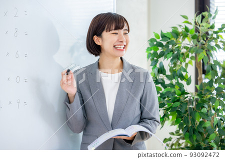 Cram school female instructor 93092472