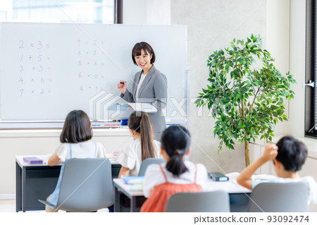 Cram school female instructor 93092474