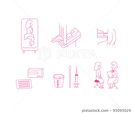 關於女性特有疾病的插圖 93093029