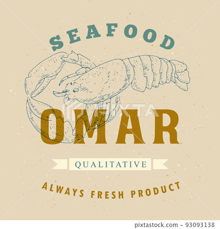Omar label in the style of an old worn engraving Omar label in the style of an old worn engraving 93093138