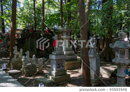 [Toyokawa Inari Shrine] Foxes in Reikozuka 93093948