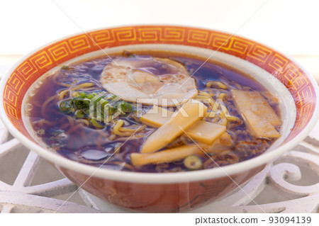 Soy sauce ramen at a summer beach restaurant Soy sauce ramen at a summer beach restaurant 93094139