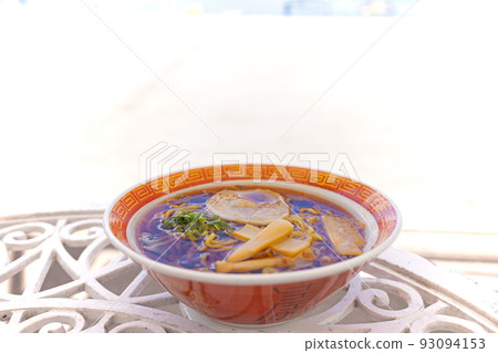 Soy sauce ramen at a summer beach restaurant 93094153
