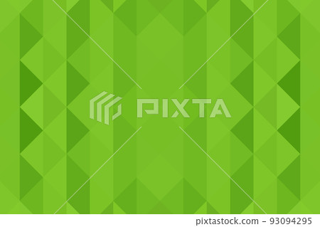 Green mosaic pixel background, geometric texture from green trianguls. A backing of mosaic trianguls. Light green background for post, screensaver, wallpaper, postcard, poster, banner, cover 93094295