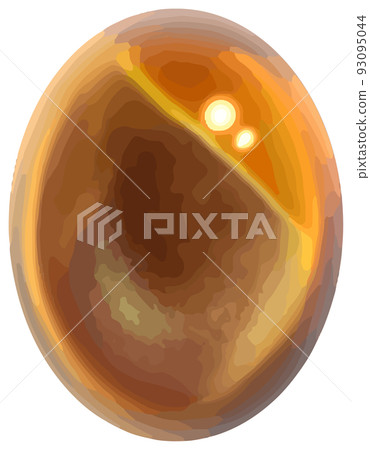 February birthstone/jewel Cat's eye loose vector material 93095044