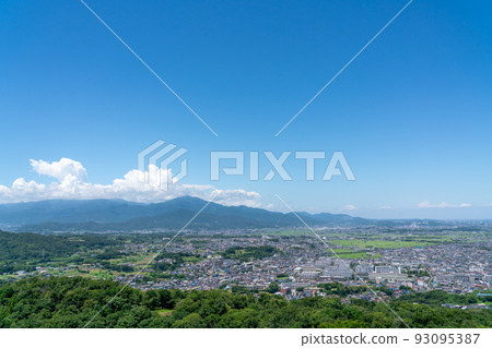 Sunny residential area Sunny residential area 93095387