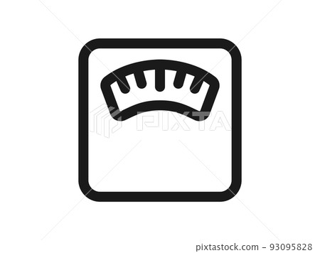 Illustration of the weight scale icon 93095828