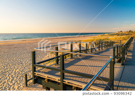 Seacliff beach new esplanade at sunset Seacliff beach new esplanade at sunset 93096342