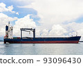Cargo ship in the Trade Port 93096430