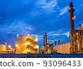 Natural gas combine electric power plant in the morning 93096433
